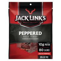 Jack Links 10000018047 Beef Jerky, Peppered, 10 oz Pack 8 Pack 