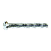 MIDWEST FASTENER 07667 Machine Screw, #8-32 Thread, Fine Thread, Round Head, Combo Drive, Steel, Zinc 