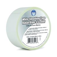IPG 5518USW Sheathing Tape, 50 m L, 48 mm W, Polypropylene Backing, White 