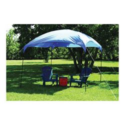 Texsport 02901 Dining Canopy, 9 ft L, 9 ft W, Fiberglass/Steel Frame, Polyurethane Canopy, Brilliant Blue Canopy 
