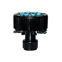 Raindrip Hydroport 13800UB Watering Manifold, 1/2 x 1/4 in Connection, FPT, 8 -Port 
