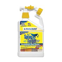 Spray & Forget SFRCHEQ06 Roof Surface Cleaner, Liquid, Clear/Yellow, 32 oz 