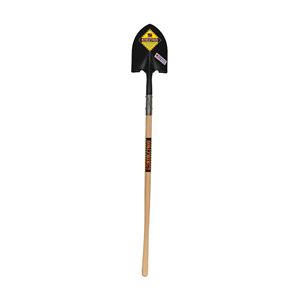 Seymour 49330 Shovel, 9-1/2 in W Blade, 14 ga, Steel Blade, Hardwood Handle, Long Handle, 48 in L Handle