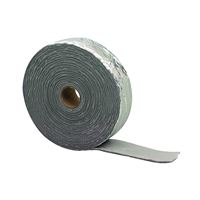M-D 02394 Pipe Insulation Wrap, 30 ft L, 1/8 in Thick, PVC, Black/Silver 