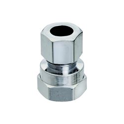 Plumb Pak PP20073LF Straight Adapter, 1/2 x 3/8 in, FIP x Compression, Chrome 
