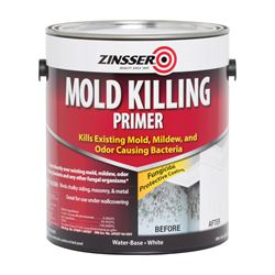 ZINSSER 276049 Mold Killing Primer, Flat, White, 1 gal, Can 2 Pack 