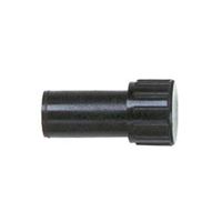 Raindrip R304CT Compression Hose End Plug, 5/8 in, ABS, Black 