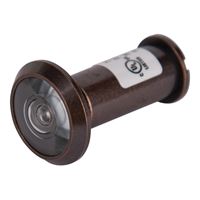 ProSource LR-002VB-PS Door Viewer, 200 deg Viewing, 1-3/8 to 2-1/8 in Thick Door, Solid Brass, Venetian Bronze 