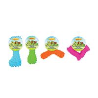 RuffinIt 80518-AST Dog Toy, Chew, Spiky, Latex, Assorted 