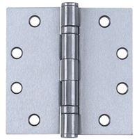 Tell Manufacturing H4040 Series HG100319 Square Hinge, 4 in H Frame Leaf, 0.085 in Thick Frame Leaf, Stainless Steel 