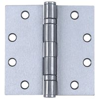 Tell Manufacturing H4040 Series HG100320 Square Hinge, 4 in H Frame Leaf, 0.085 in Thick Frame Leaf, Stainless Steel 
