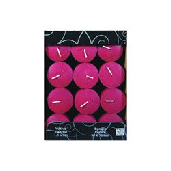 CANDLE-LITE 1276565 Scented Votive Candle, Juicy Black Cherries Fragrance, Burgundy Candle, 10 to 12 hr Burning 12 Pack 