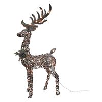 Santas Forest 62408 Buck Frost Rustic Led 