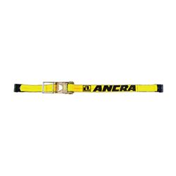 ANCRA 500 Series 48987-20 Strap, 3 in W, 27 ft L, Polyester, Yellow, 5400 lb Working Load, Hook End 