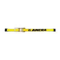 ANCRA 500 Series 48987-20 Strap, 3 in W, 27 ft L, Polyester, Yellow, 5400 lb Working Load, Hook End 