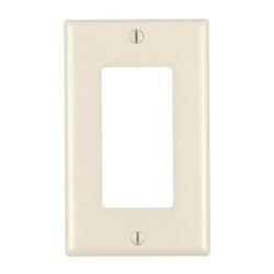 Leviton 80401-M26-TMP Wallplate Pack, 4-1/2 in L, 2-3/4 in W, 1-Gang, Plastic, Light Almond 