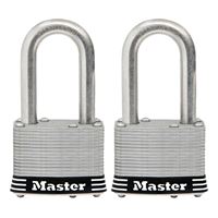 Master Lock 1SSTLFHC Padlock Set, Keyed Alike Key, 5/16 in Dia Shackle, 1-1/2 in H Shackle, Stainless Steel Shackle 