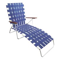 Seasonal Trends AC4012-BLUE Folding Web Lounge Chair, 25.20 in W, 66.93 in D, 35.04 in H, 300 lbs Capacity, Pack of 2 