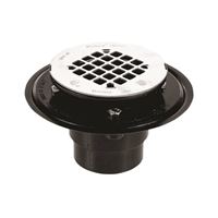 Oatey 42261 Shower Drain, ABS, Black, For: 2 in, 3 in Pipes 