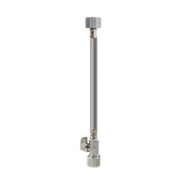 Keeney 2068PCPOLFC12K Quick Lock Valve, 5/8 in Connection, Compression, 125 psi Pressure, Stainless Steel Body 
