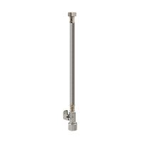 Keeney 2068PCPOLFL20K Quick Lock Valve, 5/8 in Connection, Compression, 125 psi Pressure, Stainless Steel Body 