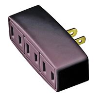 Eaton Wiring Devices 1747B-BOX Outlet Tap, 2 -Pole, 15 A, 125 V, 3 -Outlet, NEMA: NEMA 1-15R, Brown 