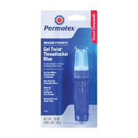 Permatex 24010 Threadlocker, Gel, Mild, Blue, 10 g 