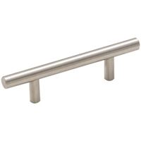 Amerock BP19010SS Cabinet Pull, 5-3/8 in L Handle, 1-17/50 in H Handle, 1-3/8 in Projection, Stainless Steel 