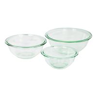 Oneida 81572L11 Mixing Bowl Set, Glass, Clear, Pack of 2 