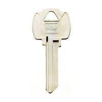 Hy-Ko 11010FA3 Key Blank, Brass, Nickel, For: Falcon Cabinet, House Locks and Padlocks, Pack of 10 
