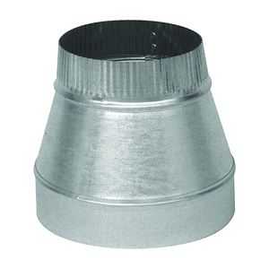 Imperial GV0810-A Short Duct Reducer, 30 ga Gauge, Galvanized Steel