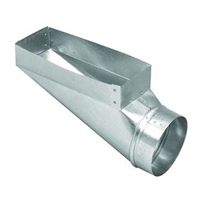 Imperial GV0651 End Boot, 4 in L, 10 in W, 4 in H, 90 deg Angle, Steel, Galvanized