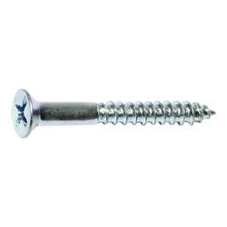 Midwest Fastener 02579 Screw, #10 Thread, 1-1/4 in L, Coarse Thread, Flat Head, Phillips Drive, Sharp Point, Steel, Zinc 