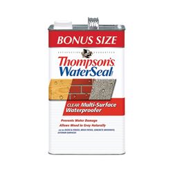 Thompsons WaterSeal TH.024111-03 Waterproofer, Clear, 1.2 gal, Can 4 Pack 