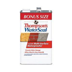 Thompson's WaterSeal TH.024111-03 Waterproofer, Clear, 1.2 gal, Can 4 Pack
