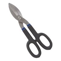 Vulcan TS-01410 Snip, 10 in OAL, 2-3/4 in L Cut, Straight Cut, Carbon Steel Blade, Non-Slip Grip Handle 