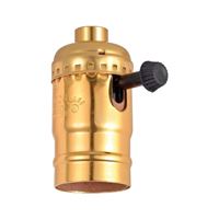 Leviton C30-10083-0PG Lamp Holder, 250 V, 250 W, Phenolic Housing Material, Brass 