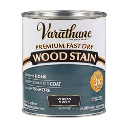 Varathane 297428 Stain, Worn Navy, Liquid, 1 qt, Can, Pack of 2 