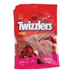 Twizzlers CN12 Candy, Cherry Flavor, 6 oz Bag, Pack of 12 