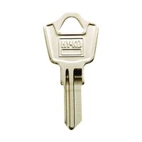 Hy-Ko 11010ES8 Key Blank, Brass, Nickel, For: ESP Vehicle Locks, Pack of 10 