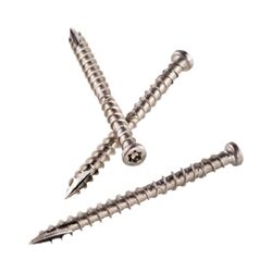 Simpson Strong-Tie S10300DB1 Screw, #10 Thread, 3 in L, Coarse Thread, Bugle Head, Square Drive, Type 17 Point, Steel 
