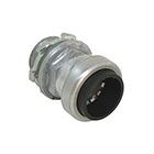 Southwire SIMPush 65071001 Conduit Box Connector, 1/2 in Push-In, 1.1 in OD, Metal, 1/PK 