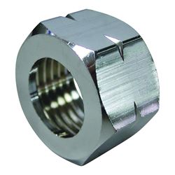 Worldwide Sourcing PMB-095 Faucet Coupling Nut, Brass, Silver, Chrome Plated 