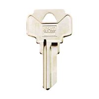 Hy-Ko 11010DE1 Key Blank, Brass, Nickel, For: Dexter Cabinet, House Locks and Padlocks, Pack of 10 