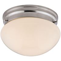 Boston Harbor F13BB01-6854-BN Single Light Round Ceiling Fixture, 120 V, 60 W, 1-Lamp, A19 or CFL Lamp 