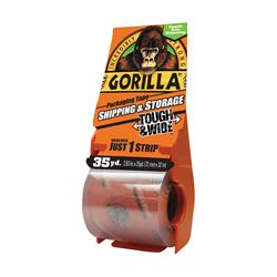 Gorilla 6045002 Packaging Tape, 35 yd L, 2.83 in W, Crystal Clear 