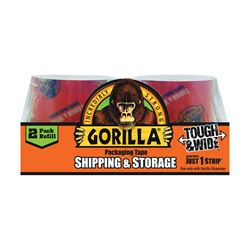 Gorilla 6030402 Packaging Tape, 60 yd L, 2.83 in W, Crystal Clear 