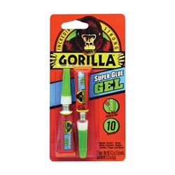 Gorilla 7820002 Super Glue, Liquid, Irritating, Straw/White Water, 3 g Tube 