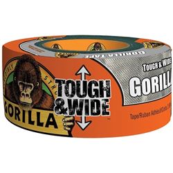 Gorilla 6073502 Duct Tape, 30 yd L, 2.88 in W, Silver 
