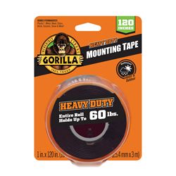 Gorilla 102441 Mounting Tape, 120 in L, 1 in W 